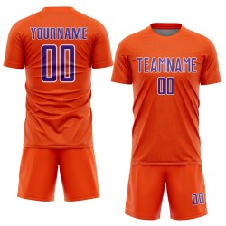Shape Custom Sports Jersey Purple-White Orange Soccer Uniform Geometric Sublimation