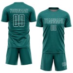 Sublimation Geometric Shape Jersey White Sports Soccer Teal Custom Uniform Sublimation Geometric Shape Jersey White Sports Soccer Teal Custom Uniform