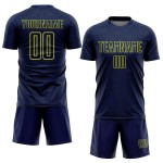 Uniform Shape Neon Geometric Sublimation Custom Sports Soccer Yellow Jersey Navy Uniform Shape Neon Geometric Sublimation Custom Sports Soccer Yellow Jersey Navy