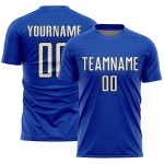 Sublimation Shape White-Black Sports Custom Geometric Blue Soccer Uniform Jersey Thunder Sublimation Shape White-Black Sports Custom Geometric Blue Soccer Uniform Jersey Thunder