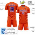 Shape Custom Sports Jersey Purple-White Orange Soccer Uniform Geometric Sublimation Shape Custom Sports Jersey Purple-White Orange Soccer Uniform Geometric Sublimation