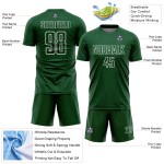 Sports Uniform Geometric White Sublimation Shape Custom Jersey Soccer Green Sports Uniform Geometric White Sublimation Shape Custom Jersey Soccer Green